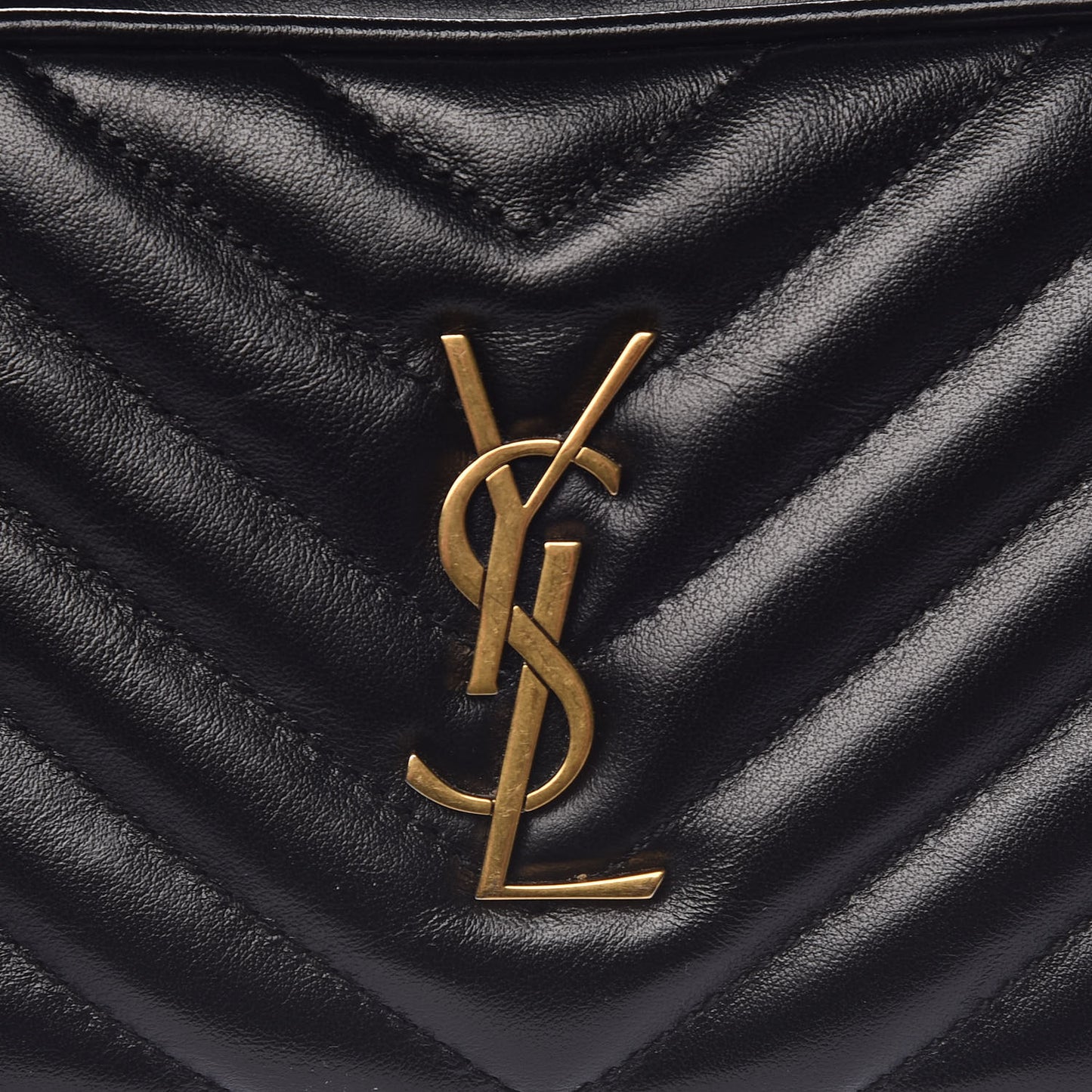 Calfskin Matelasse Monogram Lou Belt Bag Black