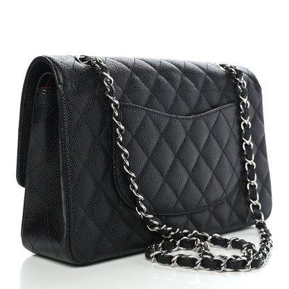 Chanel Caviar Quilted Medium Double Flap Black 2 of 11