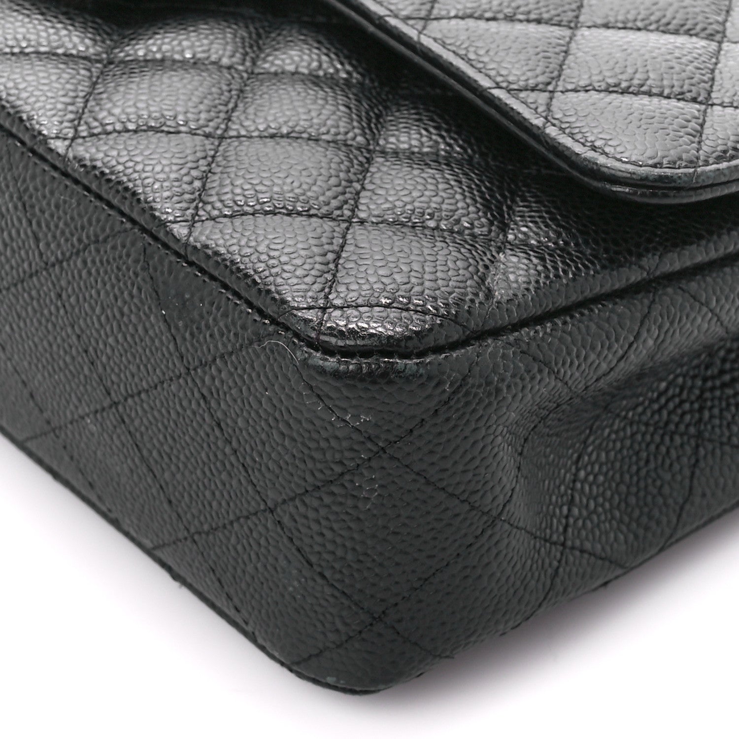 Chanel Caviar Quilted Medium Double Flap Black 11 of 14