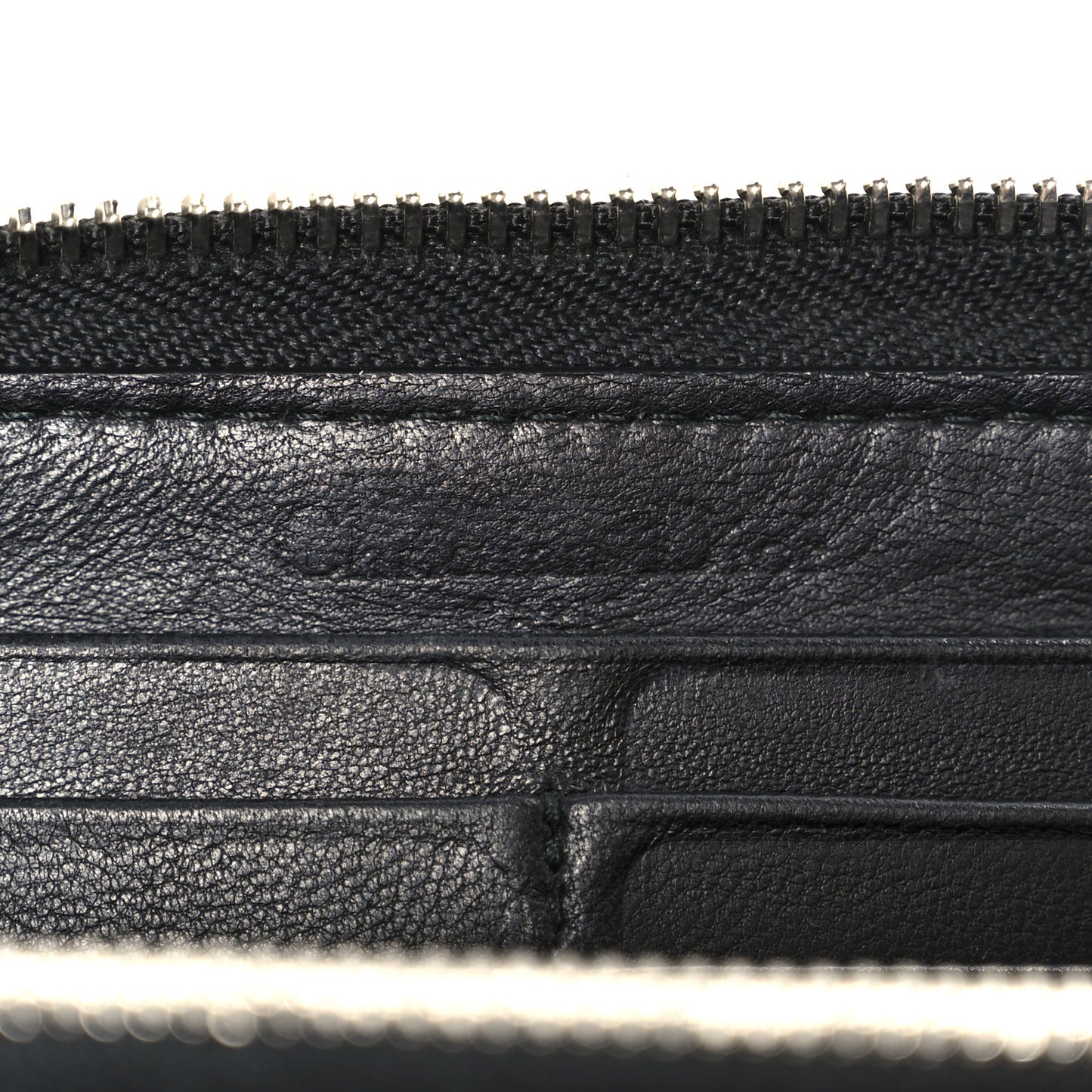 Lambskin Cannage Lady Dior Zip Wallet Black