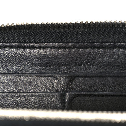 Christian Dior Lambskin Cannage Lady Dior Zip Wallet Black 6 of 10