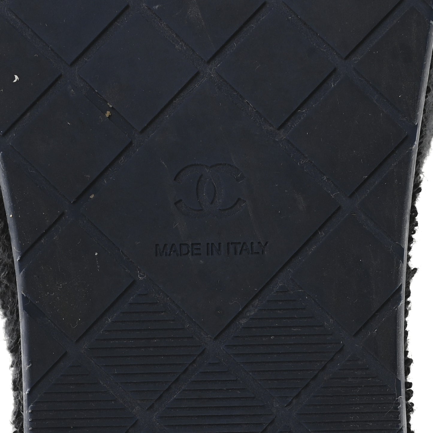 Terry CC Flat Mules Sandals 41 Black Navy