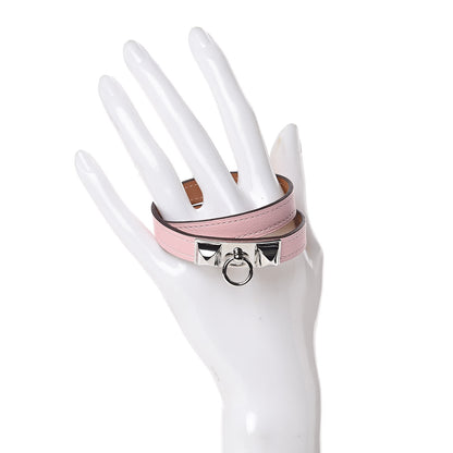 Hermes Swift Rivale Double Tour Bracelet T2 Rose Sakura 2 of 7