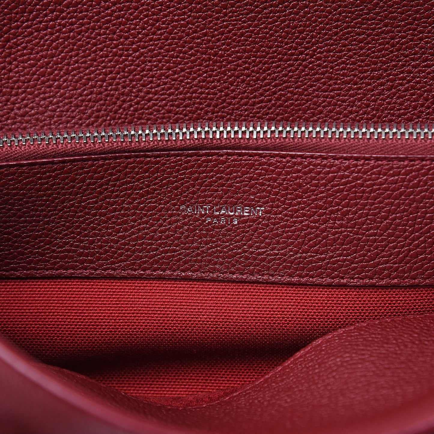 Grained Calfskin Small Supple Sac De Jour Dark Pallisandre