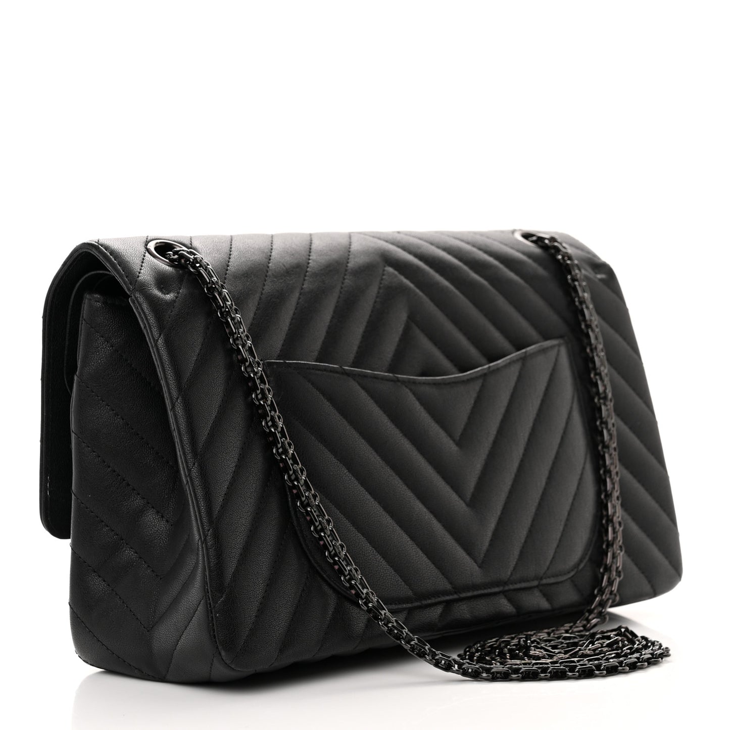 Sheepskin Chevron Quilted 2.55 Reissue 226 Flap So Black