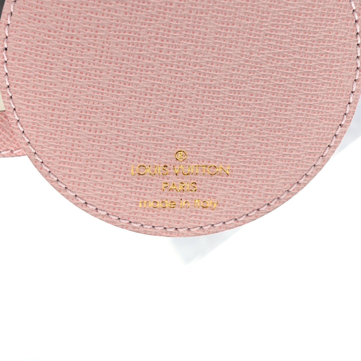 Monogram LV Mirror Bag Charm Key Holder Rose Ballerine