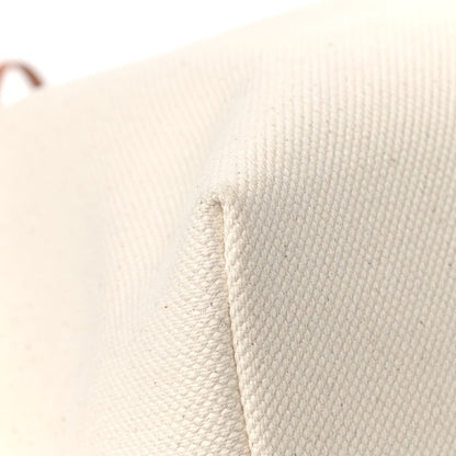 Celine Canvas Calfskin Horizontal Cabas Natural Tan 5 of 12