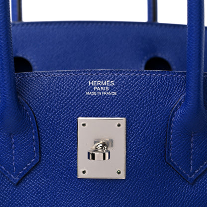 Hermes Epsom BIRKIN 30 Bleu Electrique 6 of 9