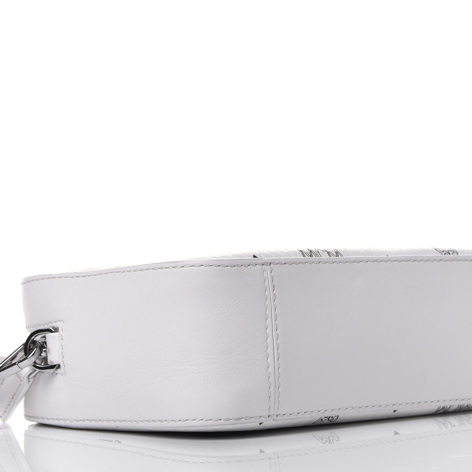 MCM Visetos Camera Crossbody Bag White 8 of 9