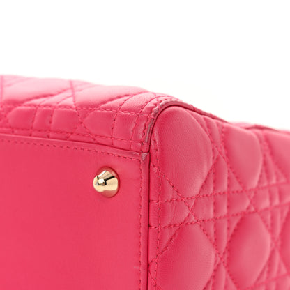 Christian Dior Lambskin Cannage Large Lady Dior Pink 11 of 11