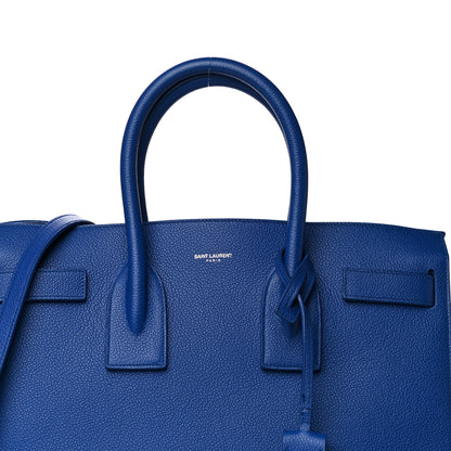 Saint Laurent Grained Calfskin Small Sac De Jour Outremer 9 of 12