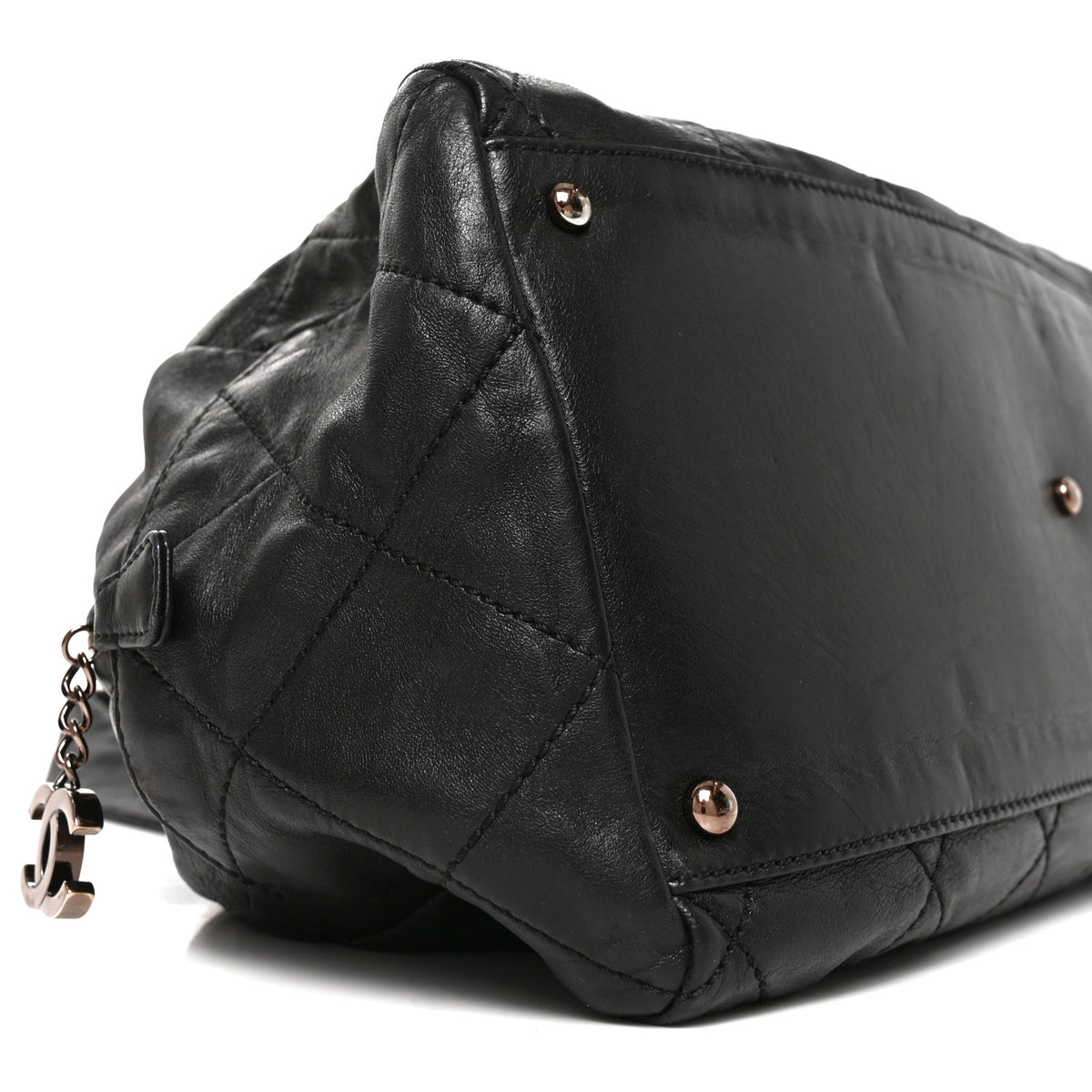 Chanel Lambskin Cloudy Bundle Bowler Black 8 of 9
