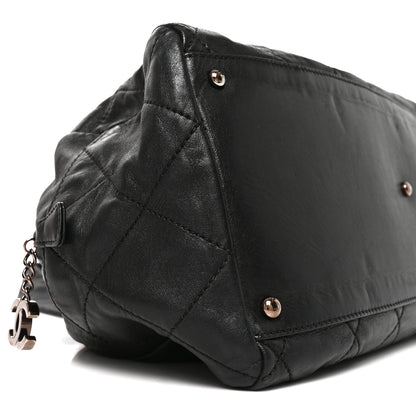 Chanel Lambskin Cloudy Bundle Bowler Black 8 of 9
