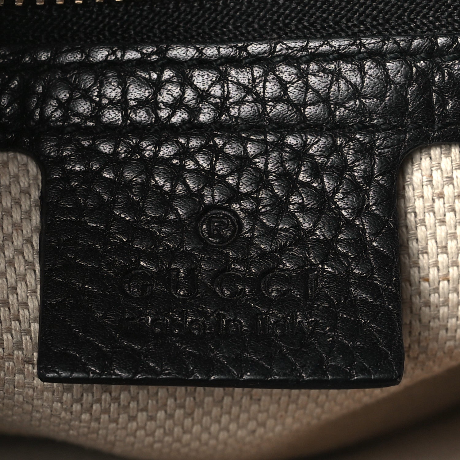 Gucci Pebbled Calfskin Medium Soho Flap Crossbody Black 6 of 9