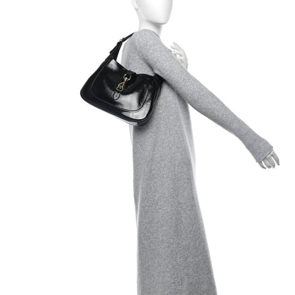 Gucci Patent Calfskin Small Jackie Shoulder Bag Black 2 of 10