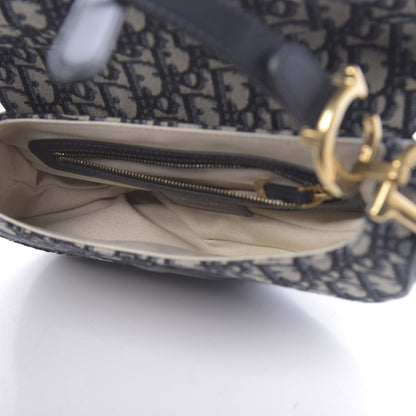 Christian Dior Oblique Saddle Bag Blue 5 of 11