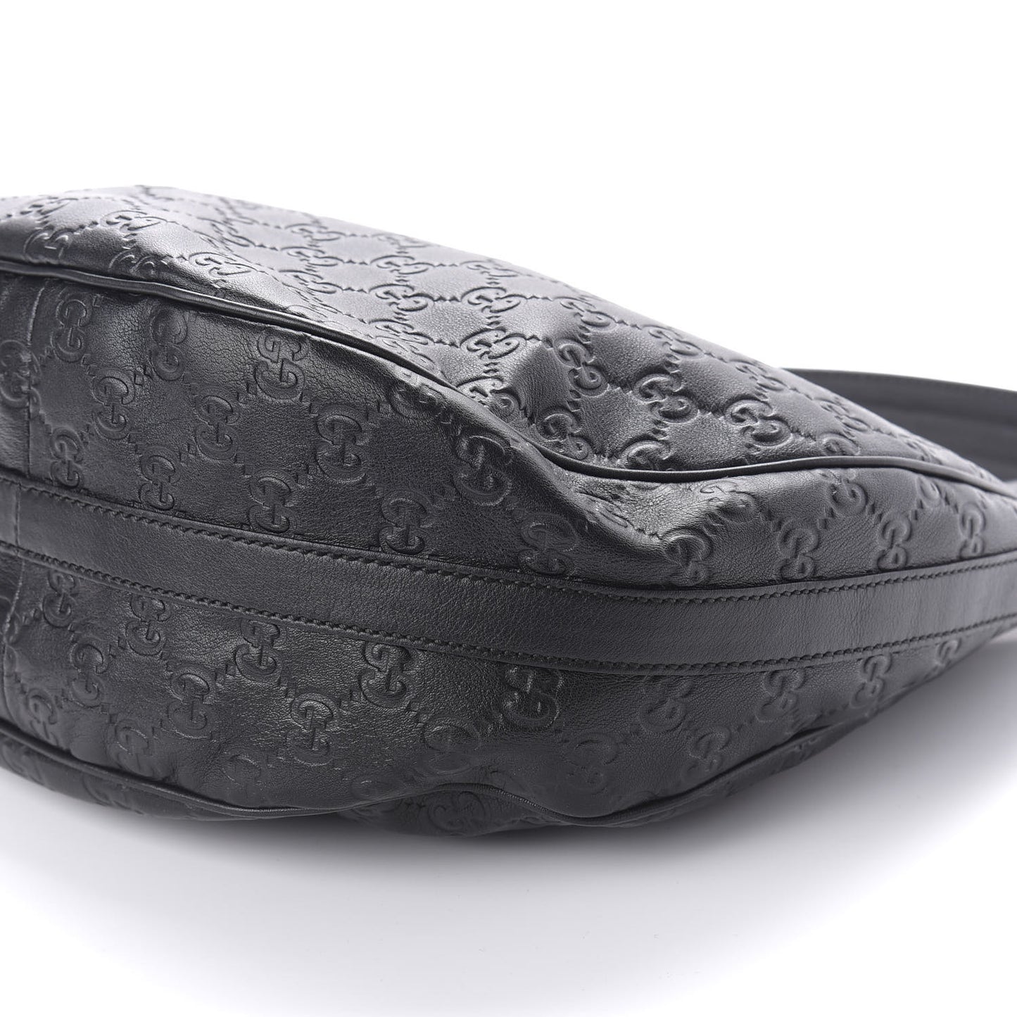 Guccissima Medium GG Twins Hobo Black