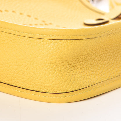 Hermes Taurillon Clemence Amazone Evelyne TPM Jaune De Naples White 9 of 9
