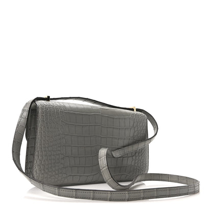 Hermes Matte Alligator Constance 1-Elan Gris Cement 4 of 12