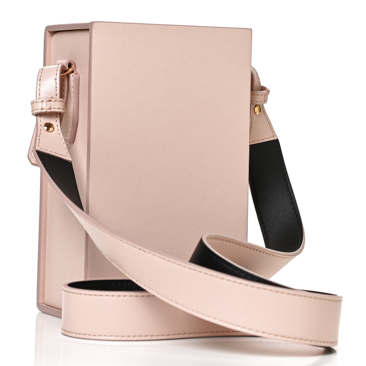 Vitello Fluffy Logo Vertical Box Rosa Quarzo Black