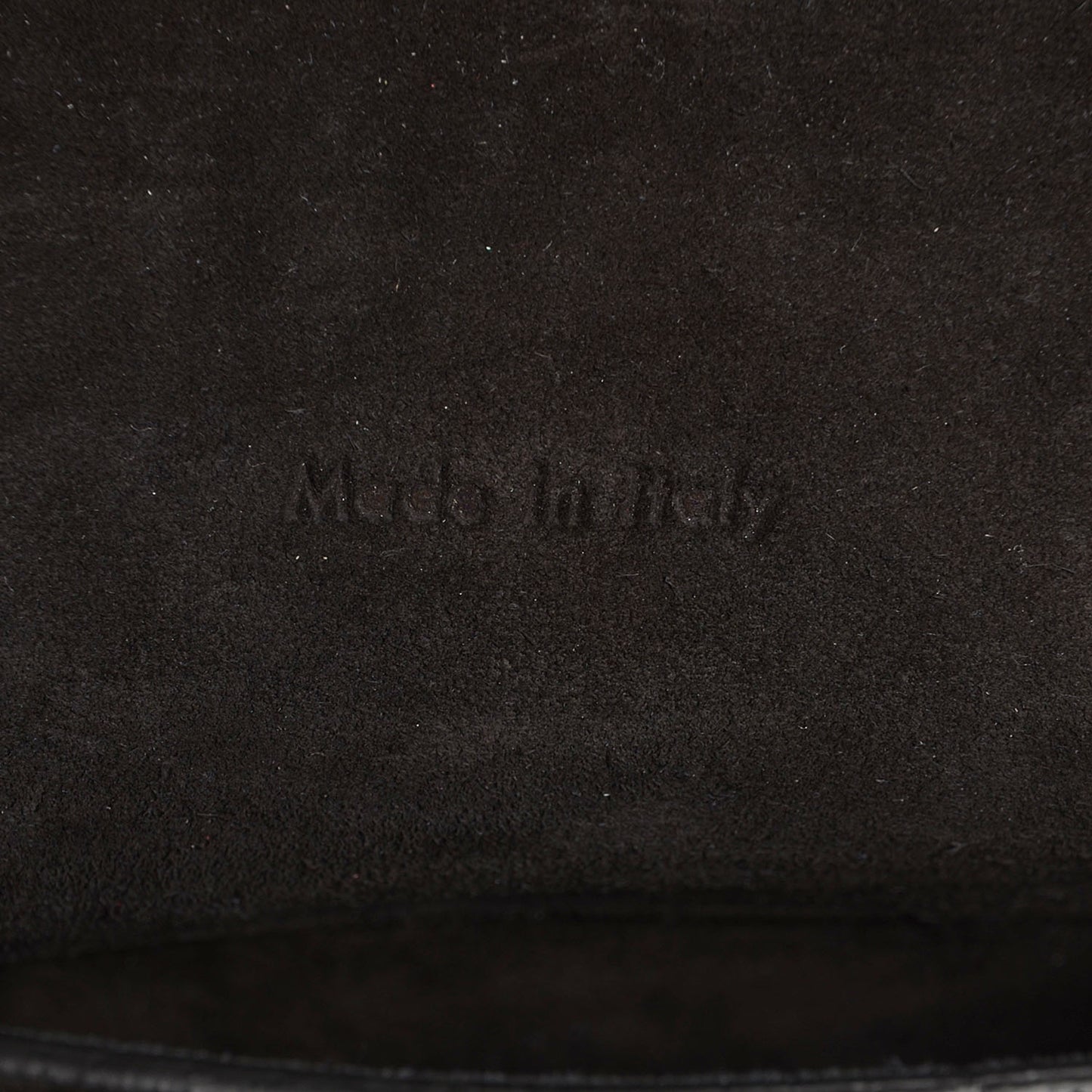 Shrunken Lambskin All Soft Shoulder Bag Black