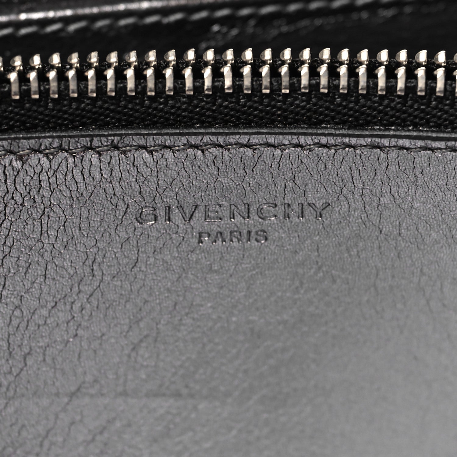 Givenchy Lambskin Logo Zip Around Wallet Black 6 of 8