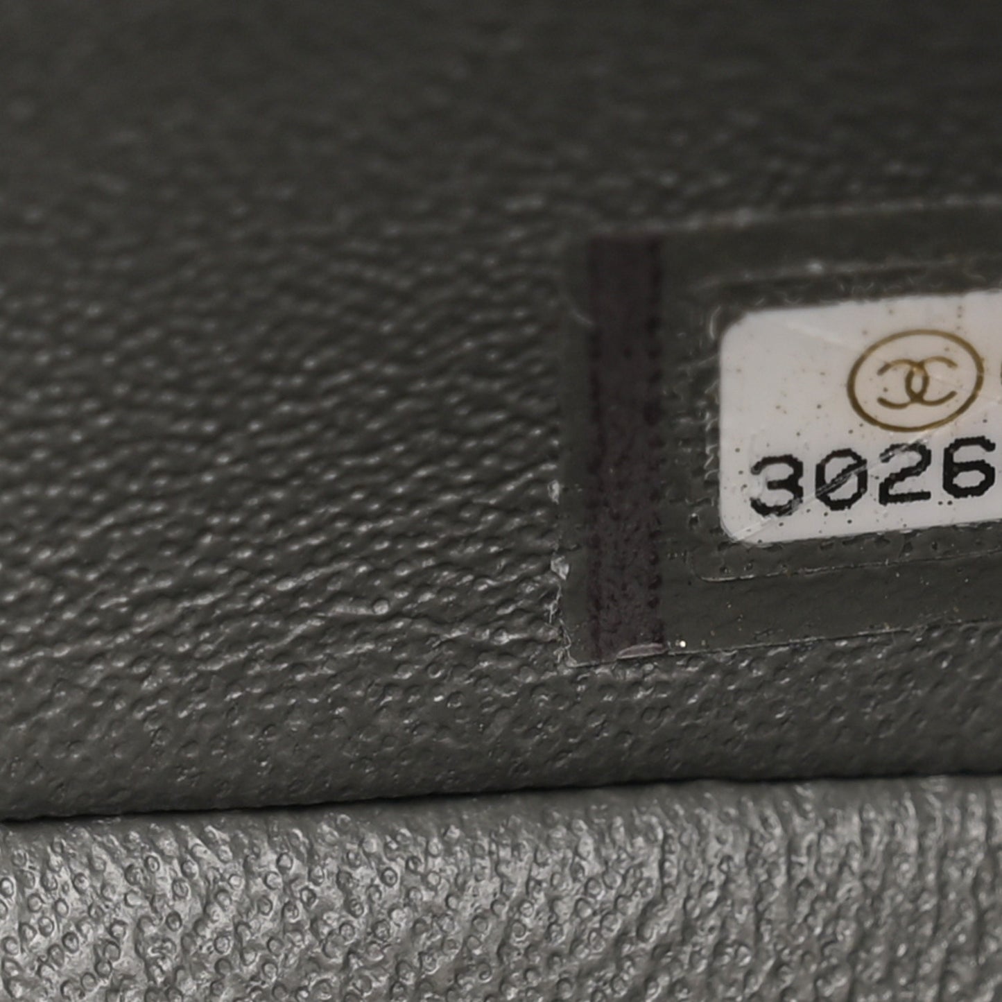 Lambskin Quilted Mini Rectangular Flap Dark Grey