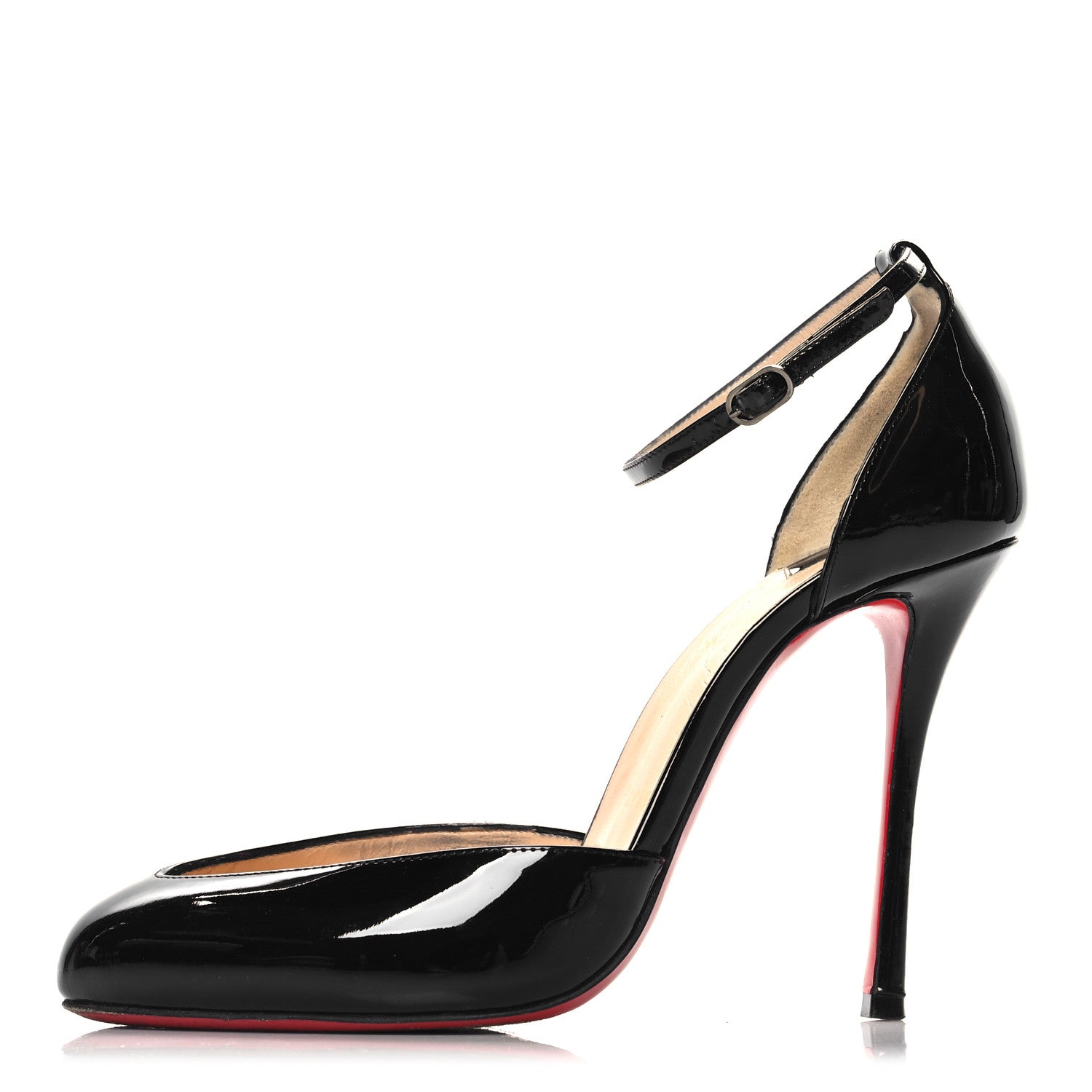 Christian Louboutin Patent Dollyla 100 Pumps 38 Black 1 of 9