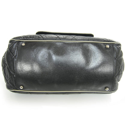 Chanel Lambskin Quilted East West Accordion Flap Black 4 of 9