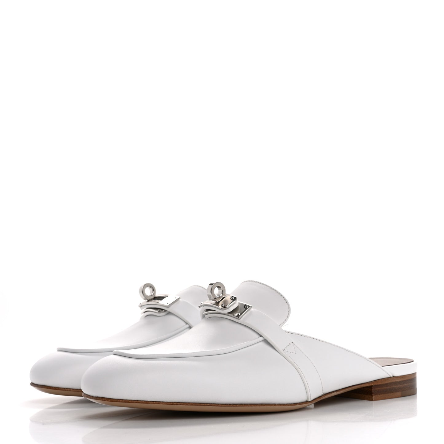 Calfskin Oz Mules 35.5 White