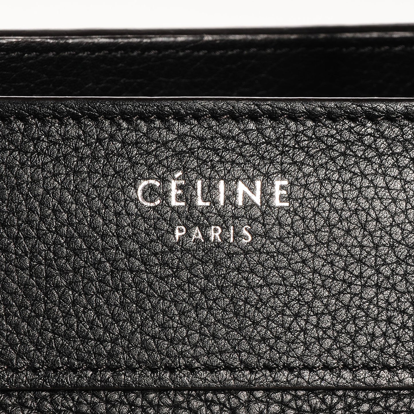 Drummed Calfskin Micro Luggage Black
