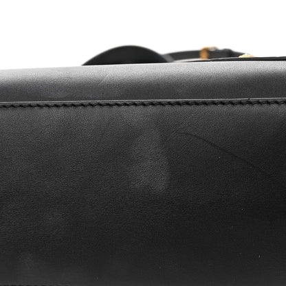 Versace Calfskin Medallion Tribute Bowling Bag Black 12 of 15