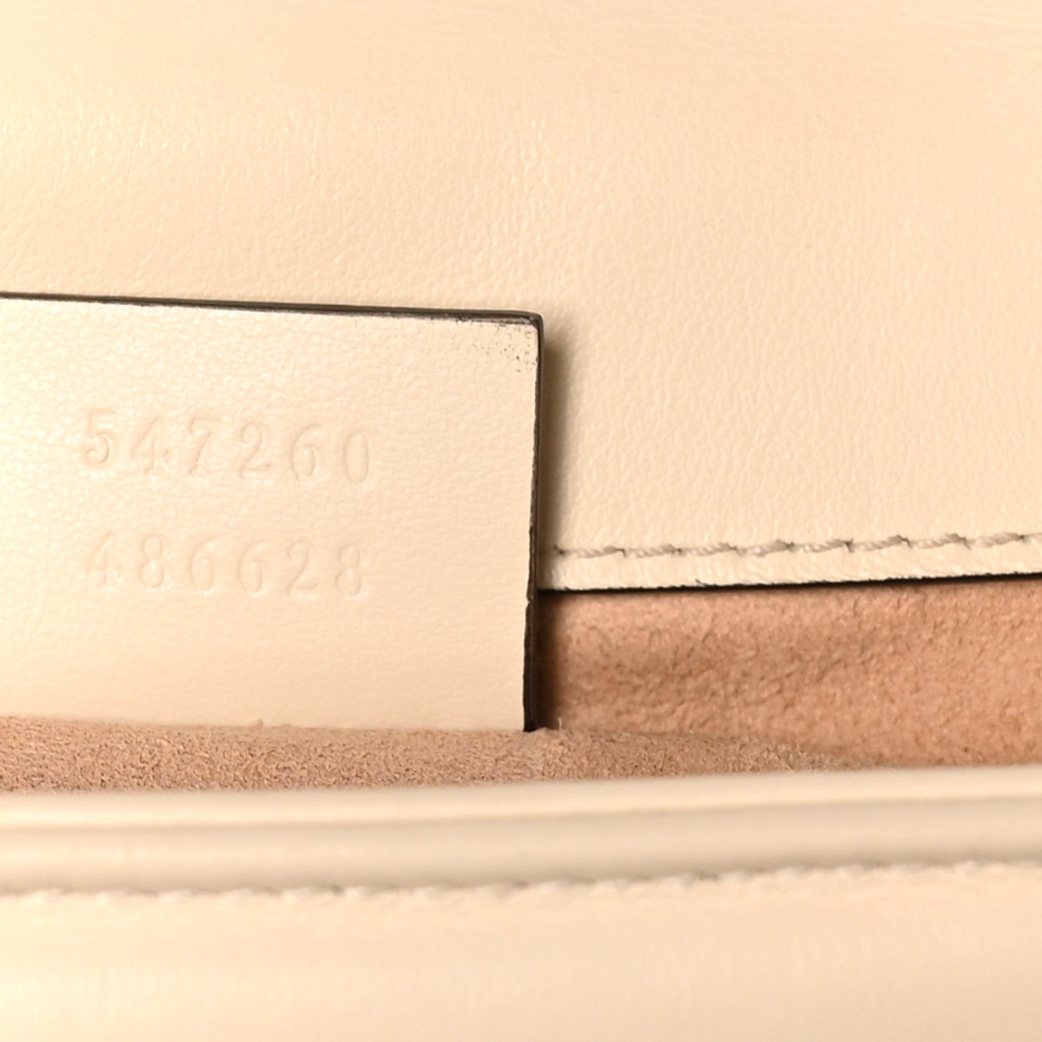 Gucci Calfskin Matelasse Mini GG Marmont Top Handle Shoulder Bag White 7 of 10