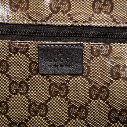 Gucci Crystal Monogram Medium Abbey Shoulder Bag Dark Brown 6 of 7