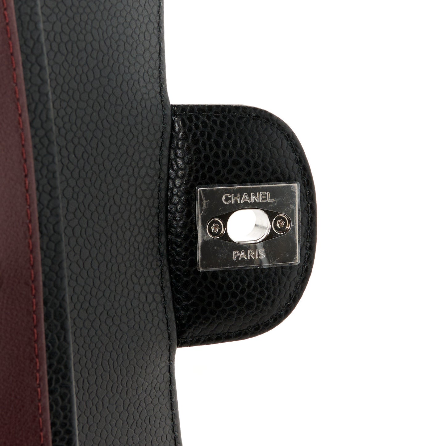 Caviar Quilted Small Double Flap Black