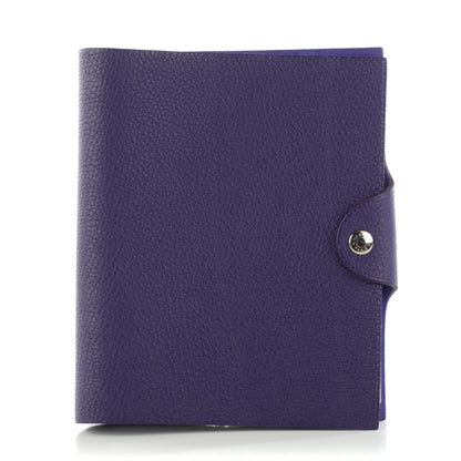 Hermes Togo Ulysse PM Notebook Cover Iris 1 of 7