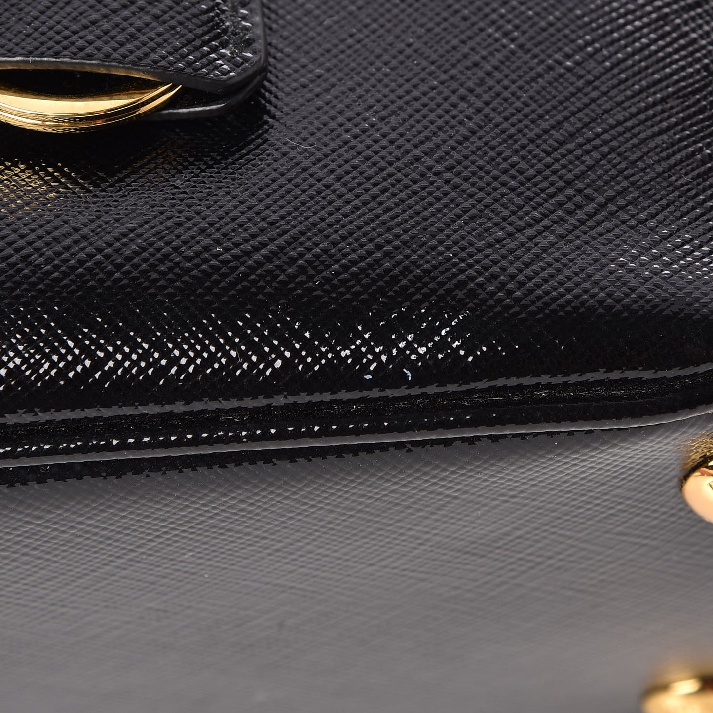 Saffiano Vernice Small Promenade Tote Black