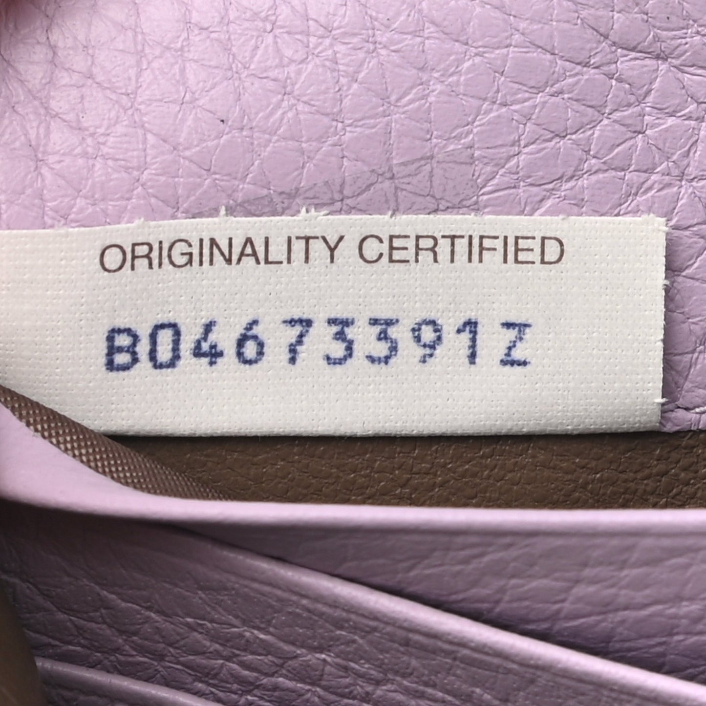 Nappa Intrecciato Zip Around Wallet Lilac