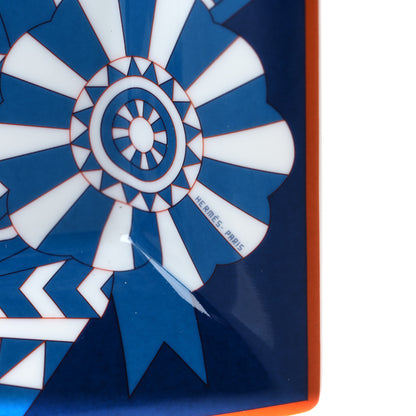 Hermes Porcelain Cheval de Fete Change Tray Marine 3 of 6