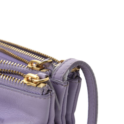 Celine Lambskin Large Trio Crossbody Bag Lilac 12 of 14
