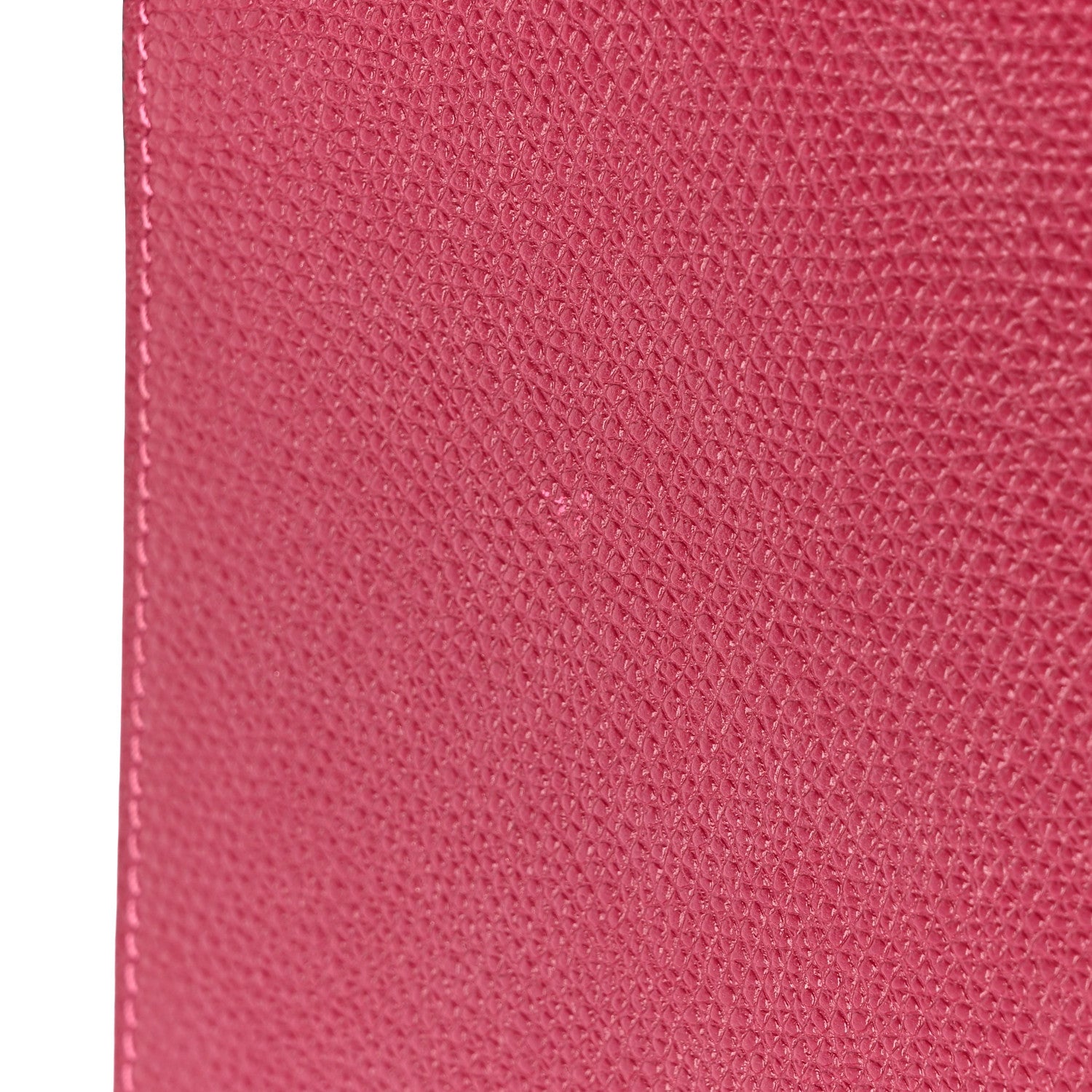 Valentino Garavani Grainy Calfskin Large Vlogo Clutch Raspberry 11 of 11