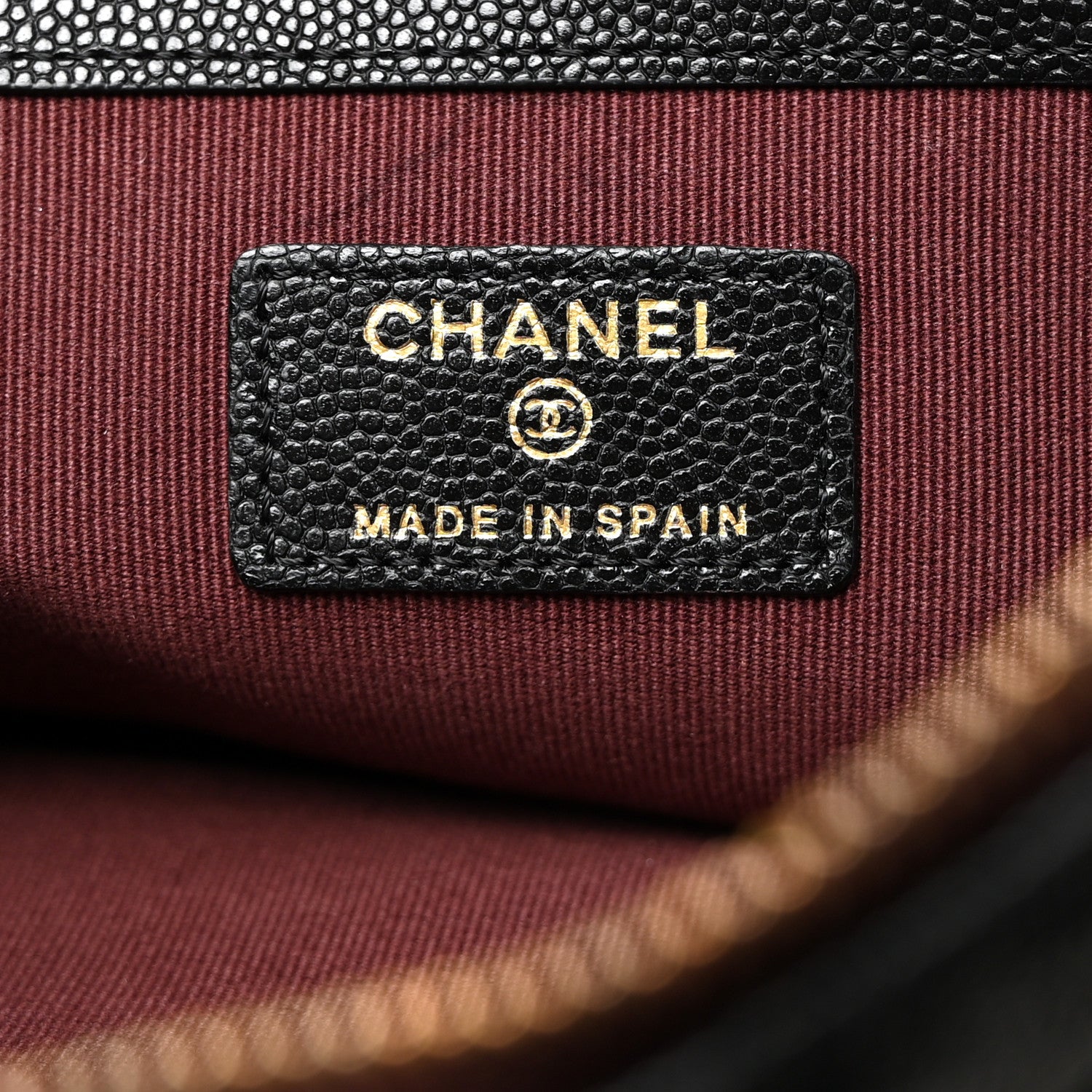 Chanel Caviar Quilted Medium Cosmetic Case Black 5 of 8