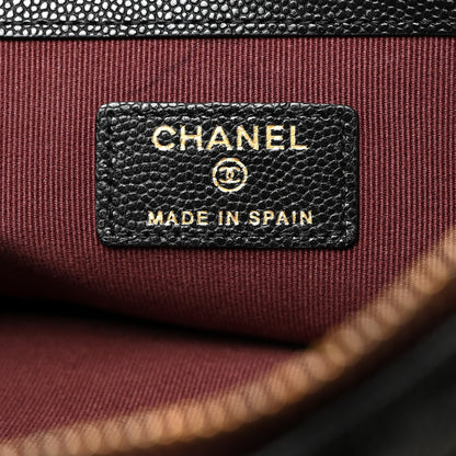 Chanel Caviar Quilted Medium Cosmetic Case Black 5 of 8