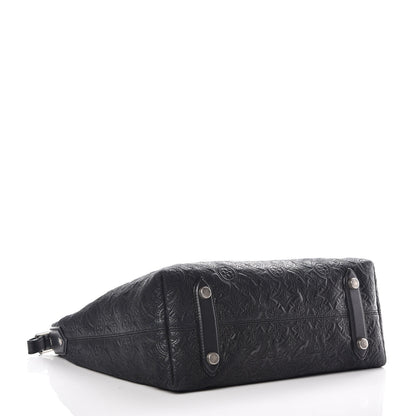 Louis Vuitton Monogram Lambskin Antheia Hobo PM Black 4 of 10