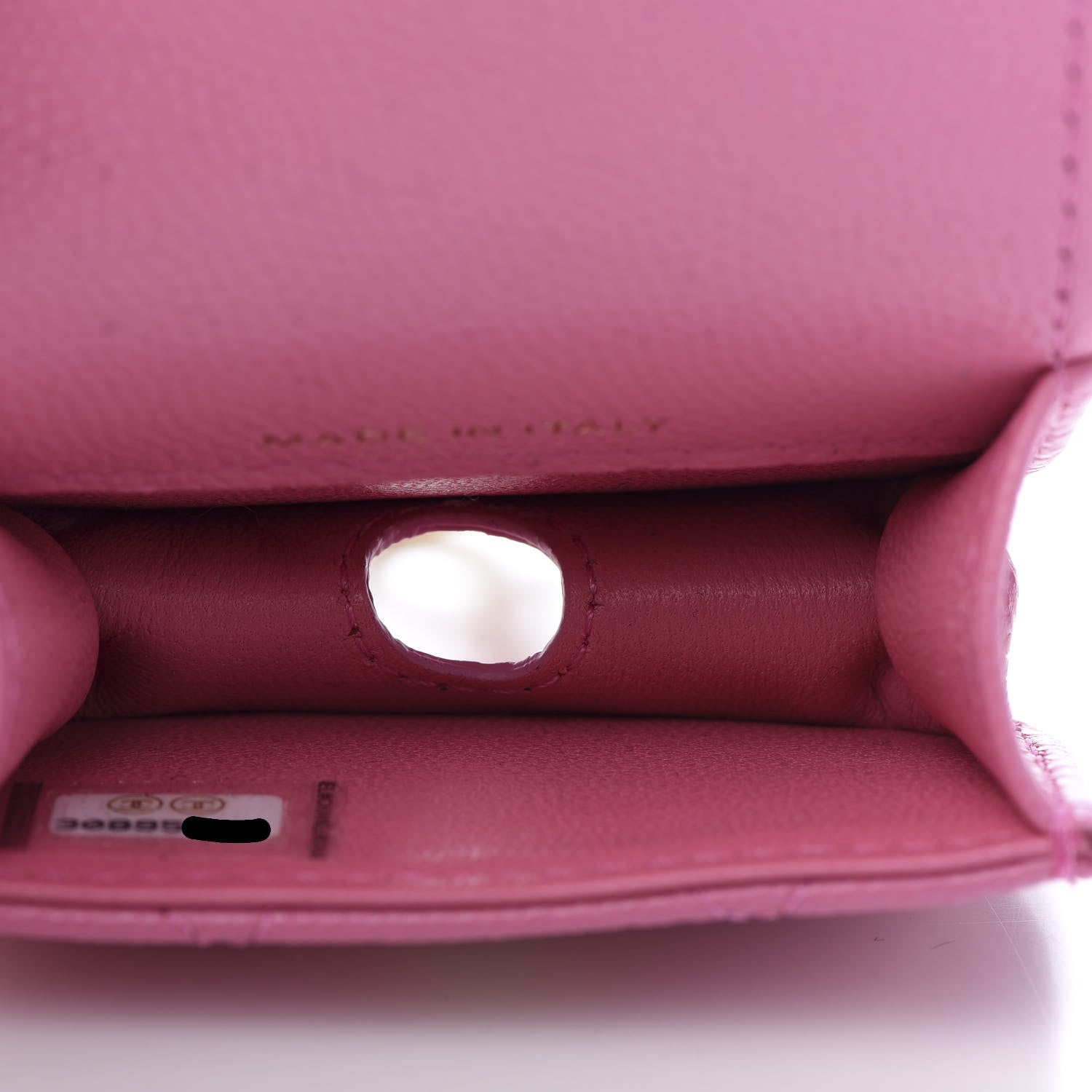 Chanel Caviar Quilted Crystal CC Airpods Pro Case Pink 5 of 9