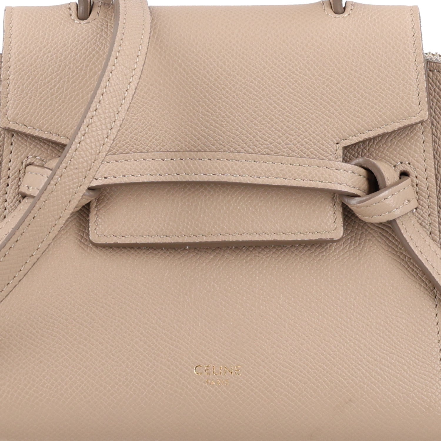 Celine Grained Calfskin Pico Belt Bag Light Taupe 8 of 10