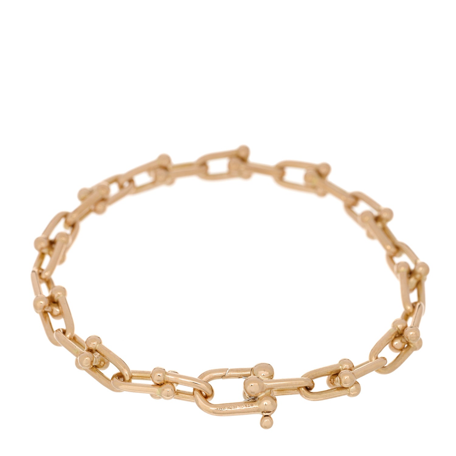 Tiffany 18K Rose Gold Small HardWear Link Bracelet 2 of 4