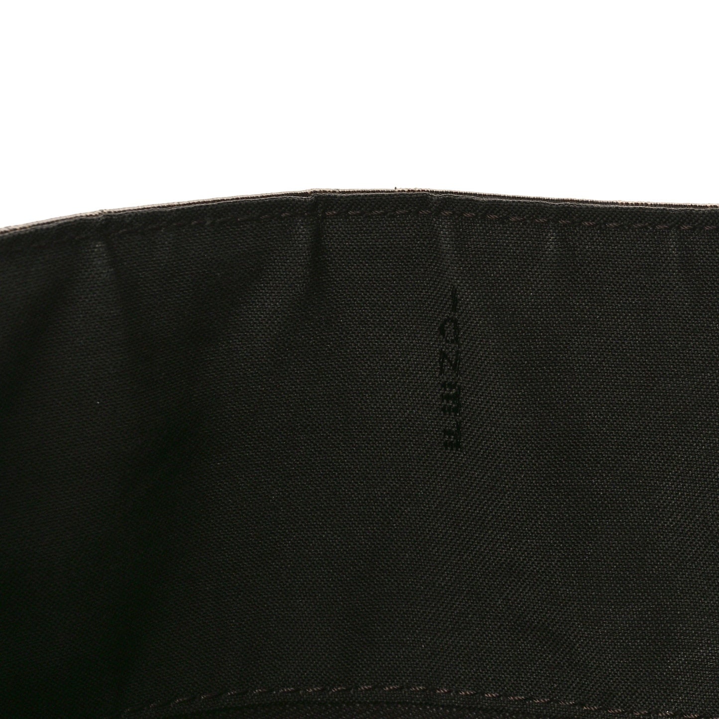 Glazed Fabric Vitello Century FF 1974 Stamp Patch Shopping Tote Mogano Panna Black