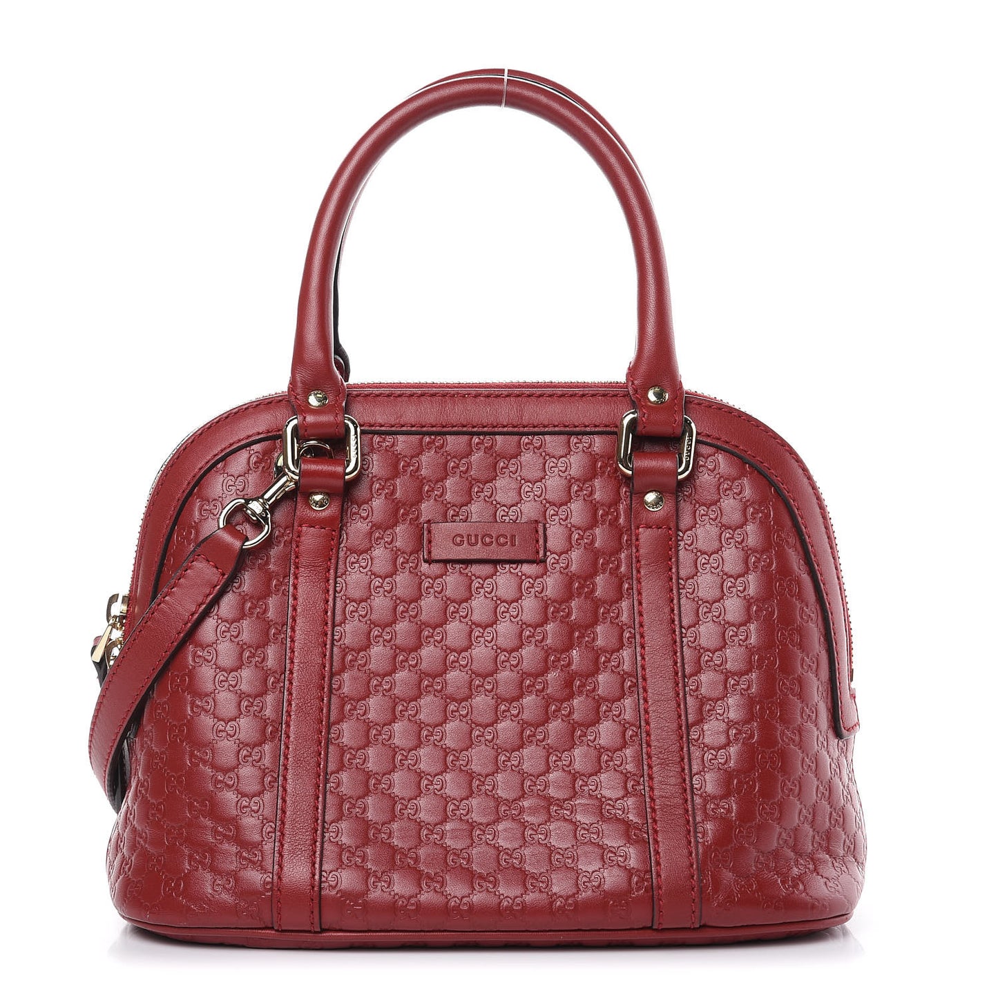 Soft Microguccissima Mini Dome Bag Rosso