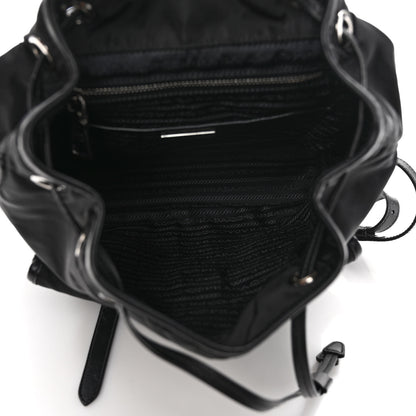 Prada Tessuto Nylon Soft Calfskin Small Backpack Black 5 of 12
